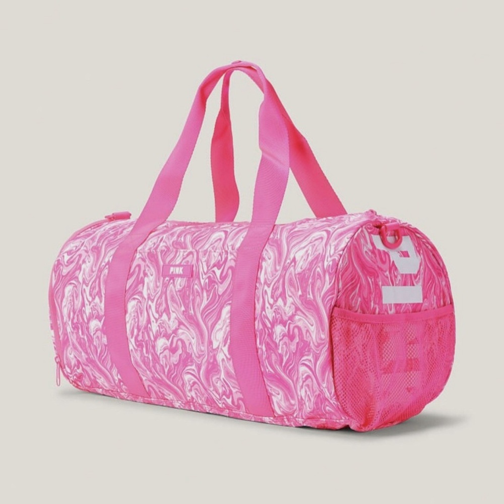 Victoria Secret’s Pink  Everyday Duffle Bag -Marble Hot pink Color